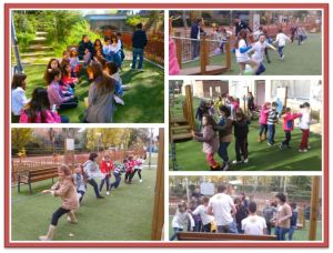 Pioneros en el parque