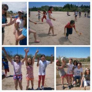 Guerra de pintura en el campamento